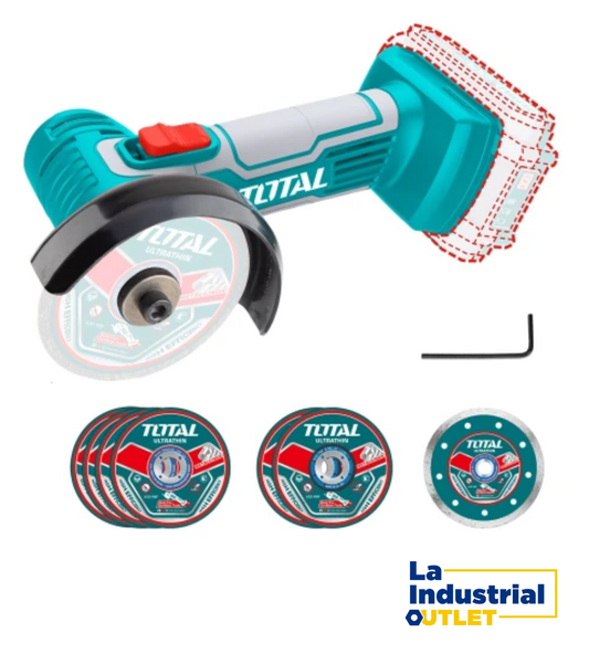 ESMERIL MINI 3 PULGADAS SIN CARGADOR Y BATERÍA INALAMBRICA 20V TOTAL