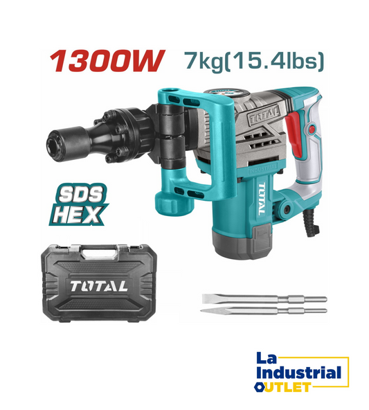 MARTILLO CINCELADOR 1300W 7KG TOTAL 2