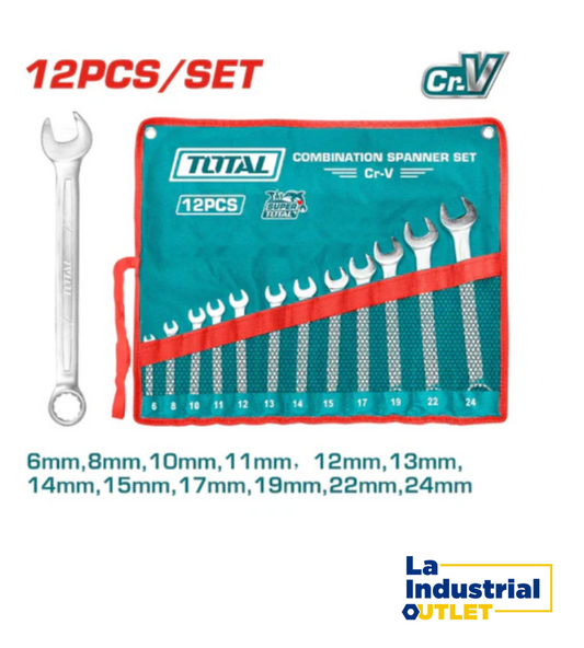 JGO LLAVE P. CORONA POR 12PCS 6-24MM TOTAL