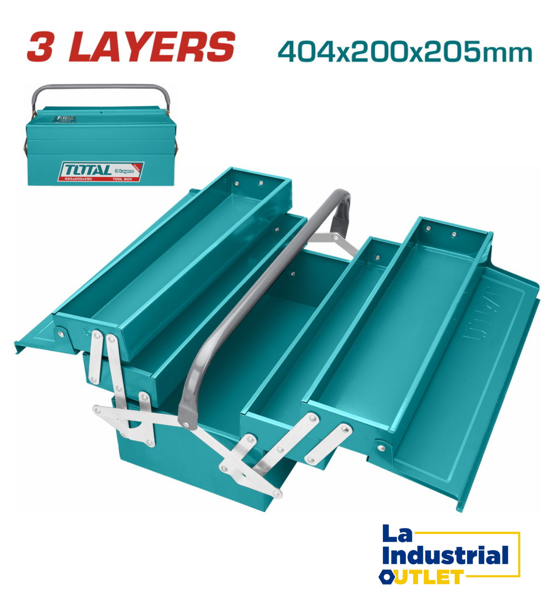 CAJA HERRAMIENTA METALICA PLEGABLE