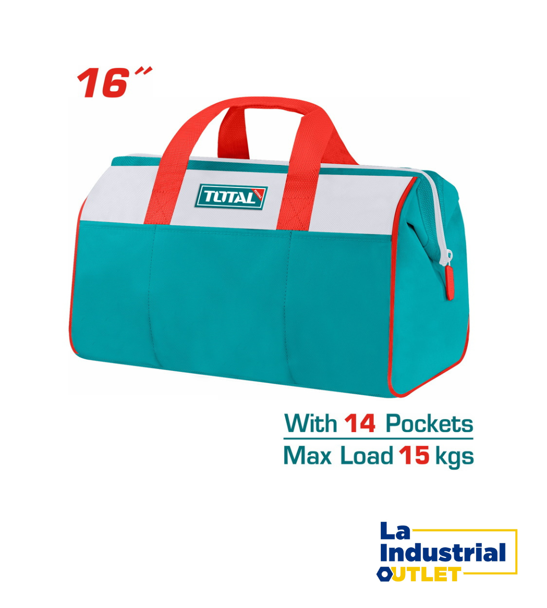 BOLSO DE HERRAMIENTAS 16" TOTAL
