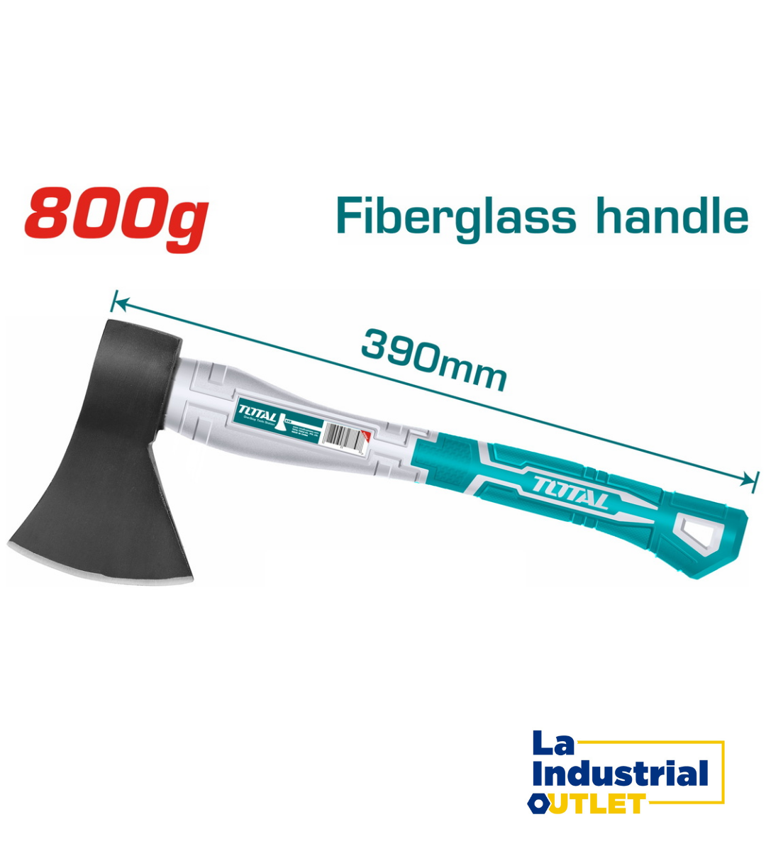HACHA MANGO FIBRA 800G TOTAL