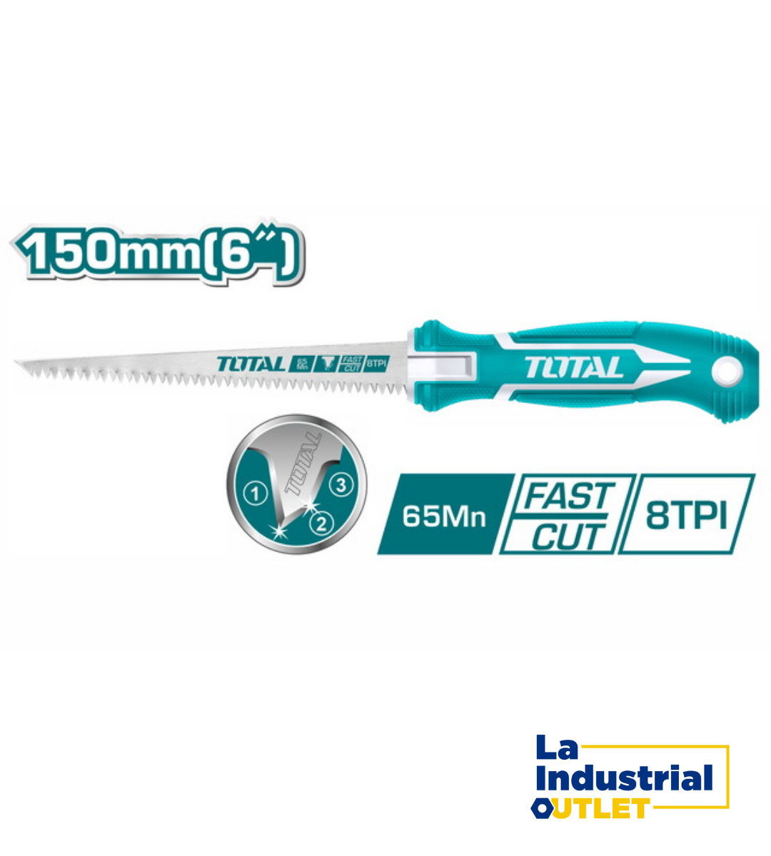 SERRUCHO PARA CARTON YESO 6´ TOTAL