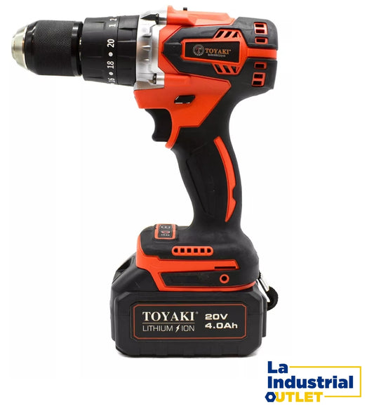 TALADRO INALAMBRICO DE IMPACTO 13MM 20V TOYAKI