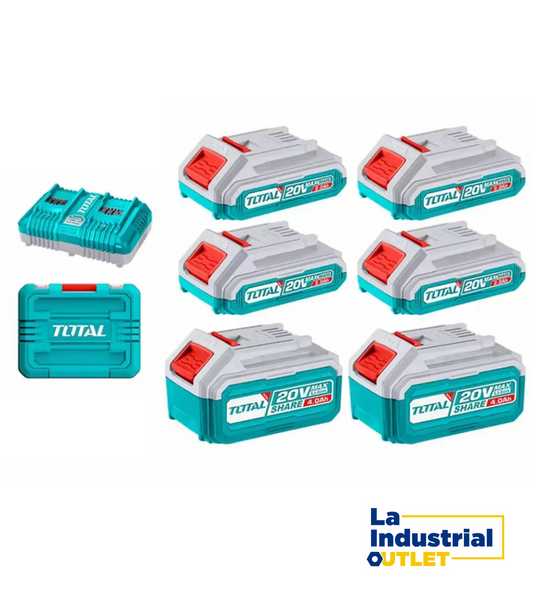 KIT DE BATERIAS Y CARGADOR P20S TOTAL