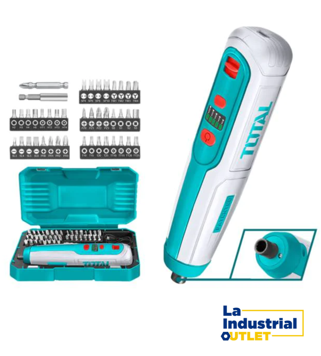 DESTORNILLADOR INALAMBRICO LITIO-ION 4V 1/4´