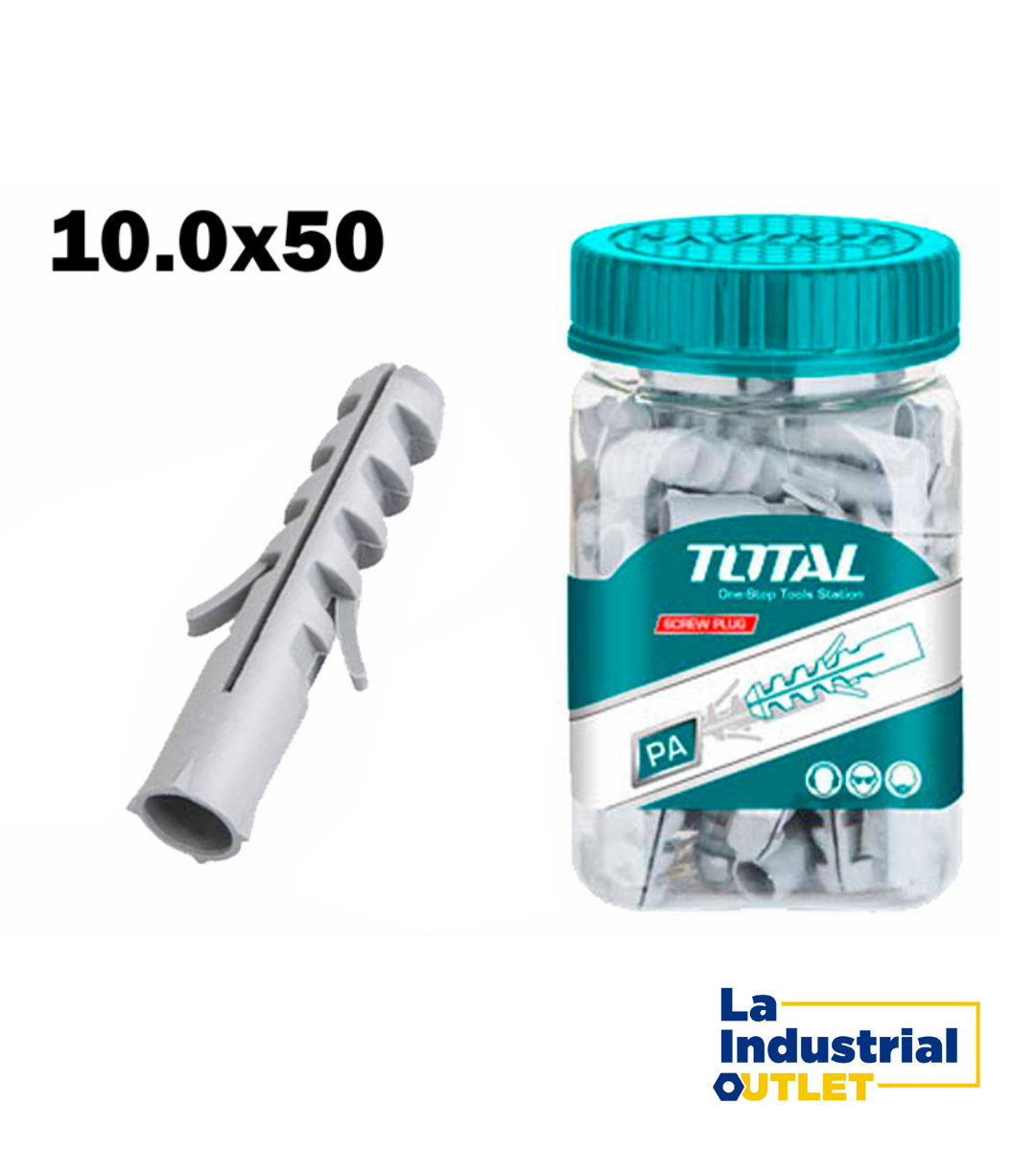 TARUGO PLASTICO POR 40PCS 10X50MM TOTAL